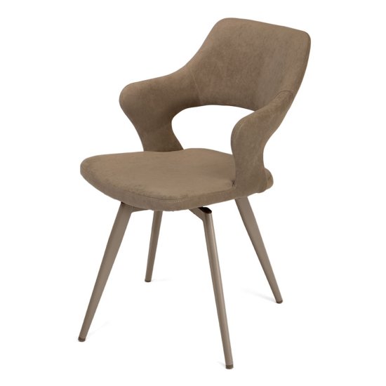 Стул на металлическом каркасе велюровый (арт 33595) Фото 7