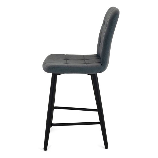 Полубарный стул металлический велюровый (арт 18839) Фото 3