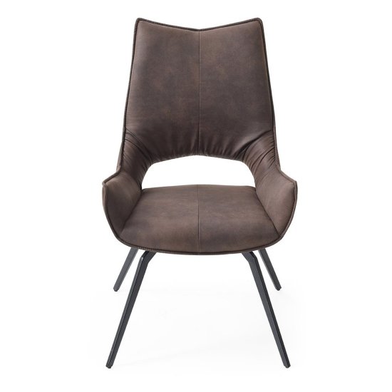 Стул-кресло интерьерный на металлическом каркасе мягкий (арт 31471) Фото 9