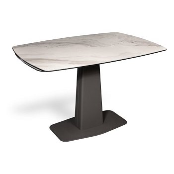 Стол для кухни керамический на одной ножке 120 см (арт 33693) - Фото 2