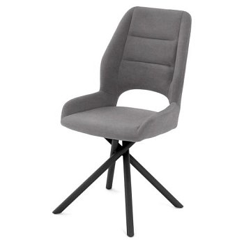 Стул на металлокаркасе мягкий серый велюровый (арт 35533) - Фото 2