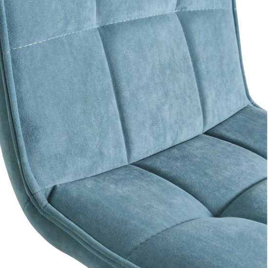 Стул для кухни на металлокаркасе голубой современный (арт 28815) Фото 2