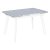 Стол со столешницей из керамики белый современный (арт 34239)