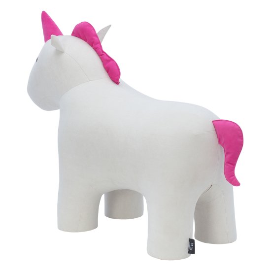 Пуфик мягкий розовый современный (арт 13349) Фото 4