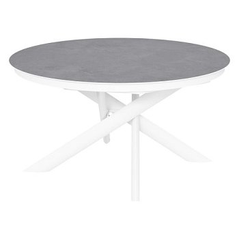 Обеденный стол раскладной круглый со столешницей из керамики (арт 35098) - Фото 2