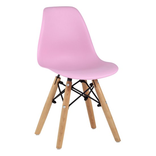Стул дизайнерский розовый пластиковый eames (арт 29399) Фото 1