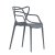 Стул серый из пластика современный (арт 6146)