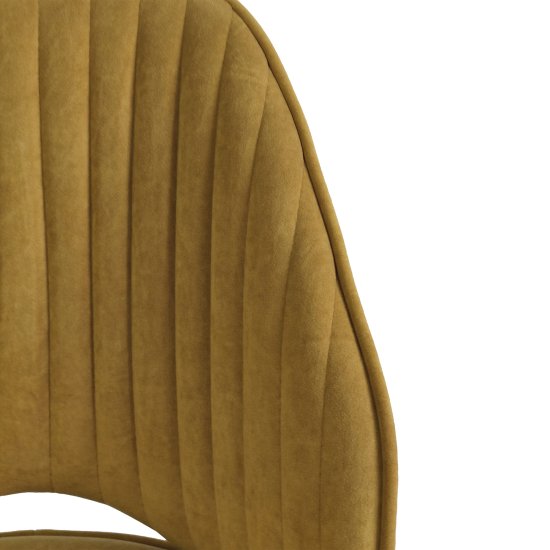 Стул на металлокаркасе мягкий из велюра современный (арт 31971) Фото 5