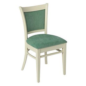 Стул для кухни деревянный мягкий белый (арт 29331) - Фото 2