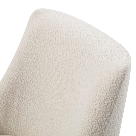 Полукресло дизайнерское мягкое с подлокотниками белое (арт 28927) Фото 11