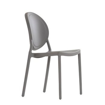 Стул бежевый пластиковый (арт 6601) - Фото 2