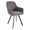 Полукресло с черными ножками мягкое с подлокотниками (арт 29512)