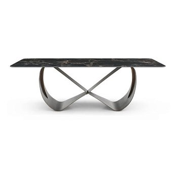 Стол раскладной керамический на одной ножке (арт 31476) - Фото 2