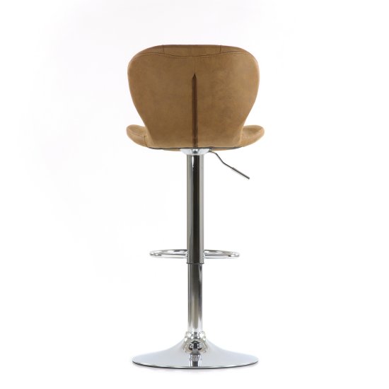Стул барный ножки хром мягкий крутящийся (арт 6537) Фото 4