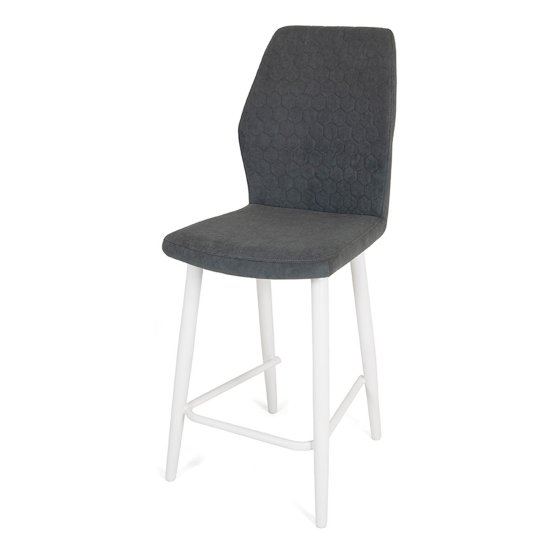 Стул полубарный мягкий с обивкой из велюра (арт 20306) Фото 3