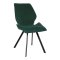 Стул металлический мягкий зеленый из бархата (арт 15071)