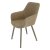 Стул мягкий бежевый из велюра (арт 22138)