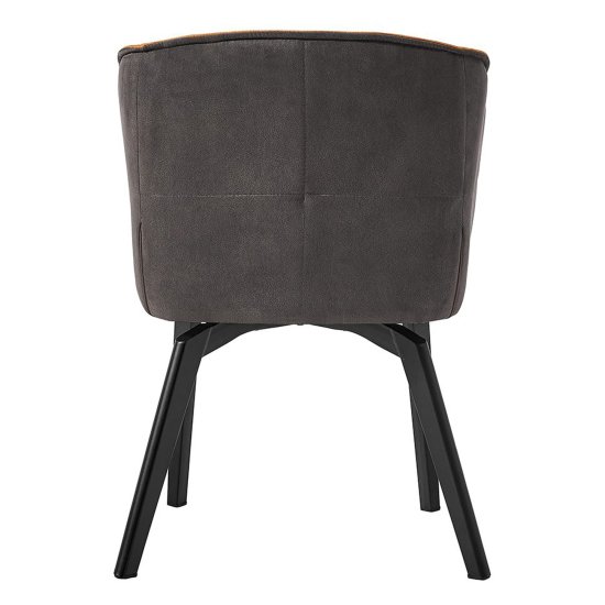 Стул-кресло мягкий с подлокотниками желтый (арт 27209) Фото 5