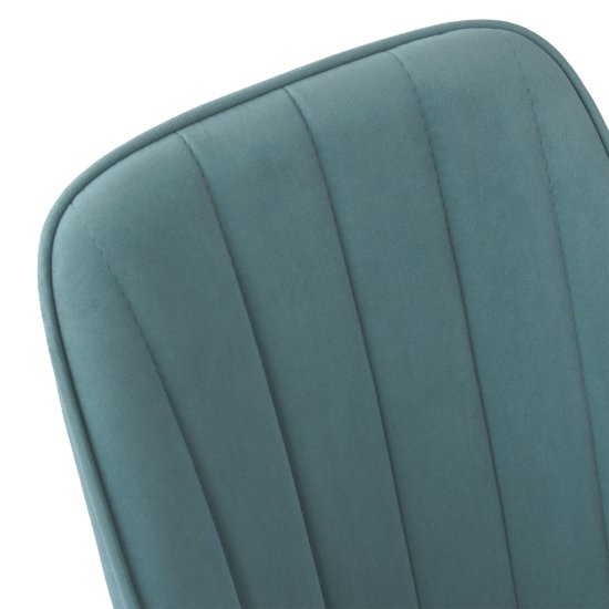 Стул обеденный на металлокаркасе голубой (арт 14928) Фото 4