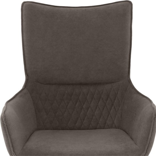 Стул дизайнерский мягкий с подлокотниками из велюра (арт 35553) Фото 7