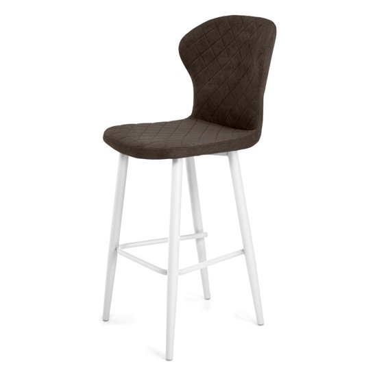 Барный стул с обивкой из велюра (арт 34138) Фото 1