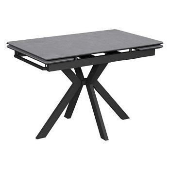 Стол со столешницей из керамики серый на одной ножке (арт 34385) - Фото 2