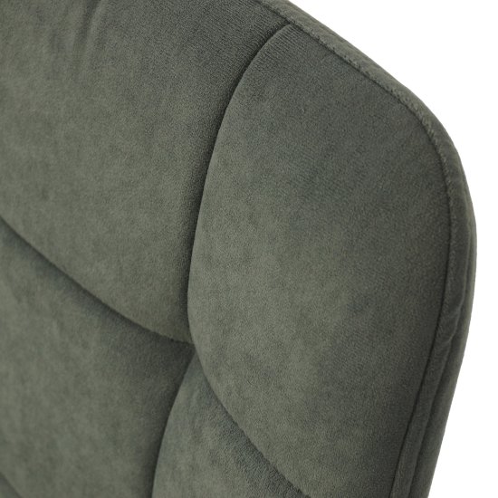 Стул для кухни металлический мягкий серый велюровый (арт 18449) Фото 3