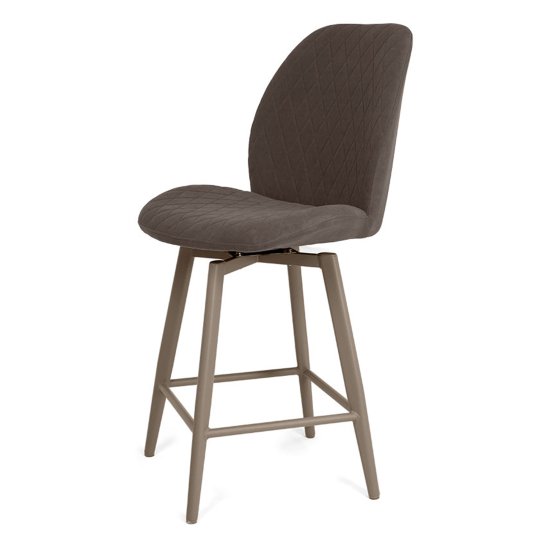 Барный стул мягкий с обивкой из велюра (арт 33554) Фото 7