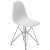 Стул дизайнерский с металлическими ножками белый из пластика эймс (арт 2346)