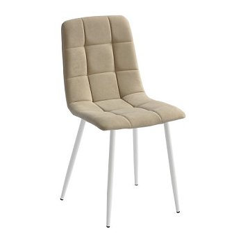 Стул кухонный на металлокаркасе мягкий слоновая кость (арт 7414) - Фото 2