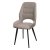 Стул на металлическом каркасе бежевый из велюра (арт 35462)