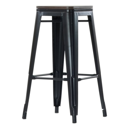 Стул барный на металлокаркасе коричневый лофт (арт 11464) Фото 1