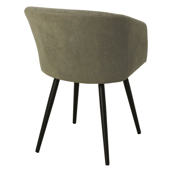 Полукресло на металлическом каркасе мягкое из велюра (арт 28229) Фото 2