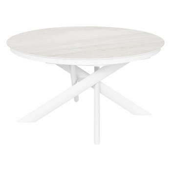 Стол обеденный раскладной круглый керамический современный (арт 35097) - Фото 2