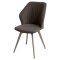 Стул на металлическом каркасе с обивкой из велюра современный (арт 14036)
