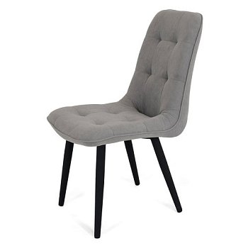 Стул с черными ножками из велюра (арт 20616) - Фото 2