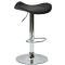 Стул барный хромированный черный из экокожи регулируемый (арт 6019)