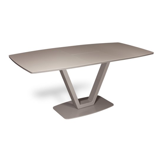 Стол раскладной стеклянный на одной ножке современный (арт 11260) Фото 3