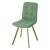 Стул на металлокаркасе мягкий зеленый из велюра (арт 18723)