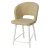 Стул мягкий бежевый из велюра (арт 26428)