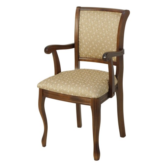 Полукресло бежевое в классическом стиле (арт 29433) Фото 1