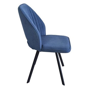 Стул кухонный на металлическом каркасе с обивкой из велюра (арт 31975) - Фото 2