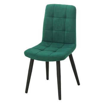 Стул на металлическом каркасе с мягким сидением из велюра (арт 18441) - Фото 2