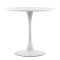 Стол дизайнерский круглый белый на одной ножке tulip (арт 2108)