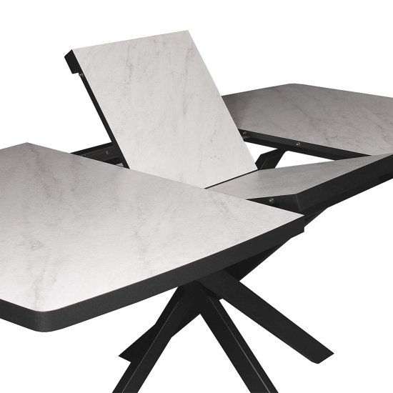 Обеденный стол раскладывающийся бежевый на одной ноге (арт 32468) Фото 3