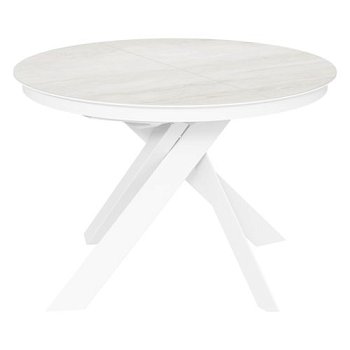 Стол для кухни круглый керамический D-110(+32) см (арт 35148) - Фото 2