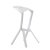 Стул барный дизайнерский ножки белые белый (арт 6442)