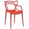 Стул красный из пластика современный (арт 2359)