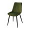 Стул на металлокаркасе мягкий зеленый современный (арт 10460)