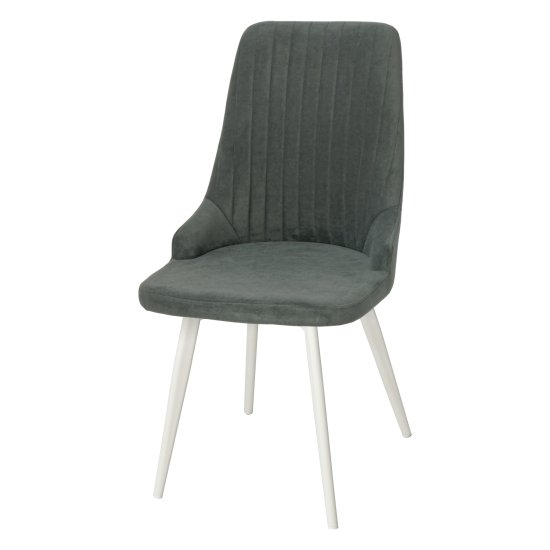 Стул на металлическом каркасе серый в современном стиле (арт 33960) Фото 1